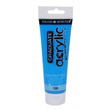 TINTA ACRILICA DALER ROWNEY TUBO DE 120 ML AZUL CERULEO HUE 130